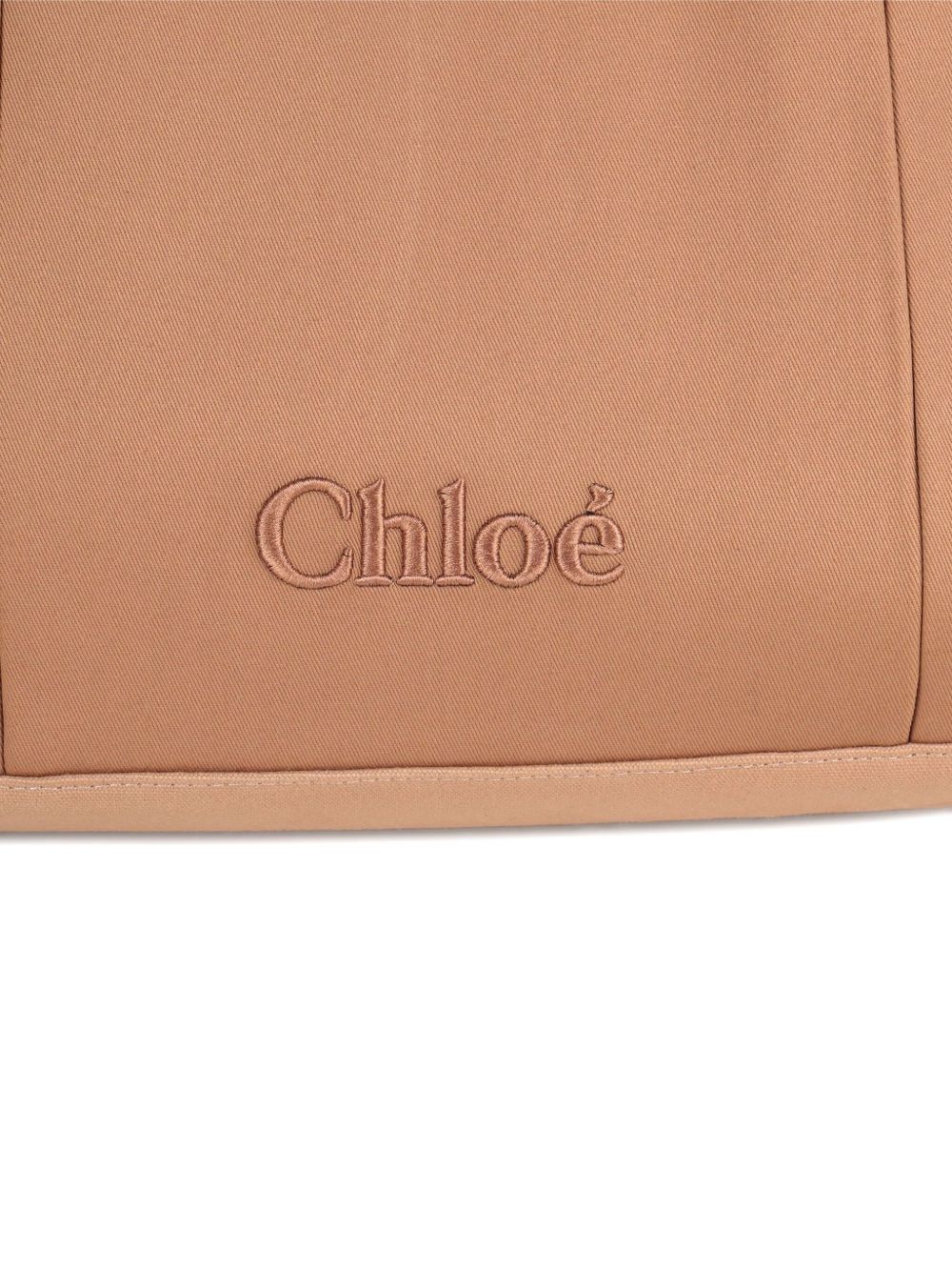 Borsa fasciatoio per neonati Chloé Kids beige con dettaglio logo C20764 244 CHLOE' KIDS 