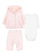 Set tuta sportiva e tutina per neonata Chloé Kids rosa con design a maniche lunghe C20782 45Q CHLOE' KIDS 