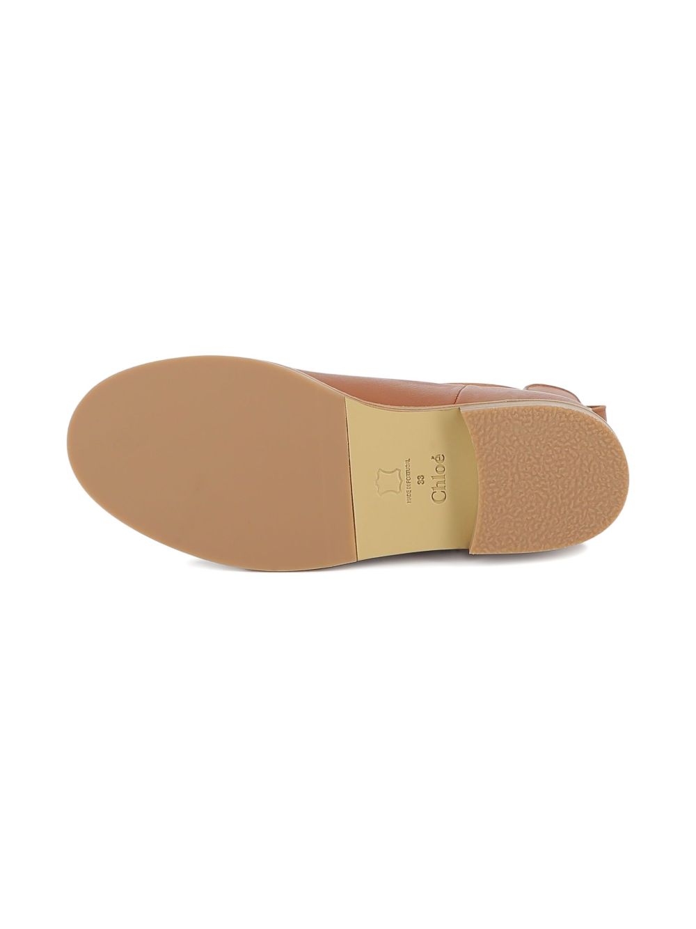 Stivali per bambina Chloé Kids Chelsea marrone in pelle C20801 239 CHLOE' KIDS 