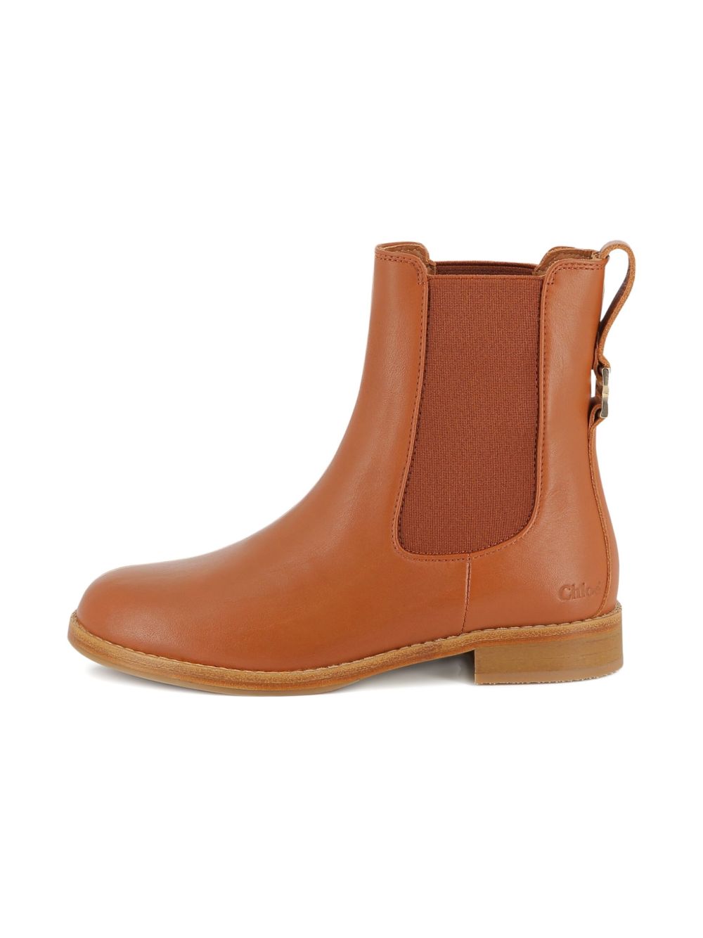 Stivali per bambina Chloé Kids Chelsea marrone in pelle C20801 239 CHLOE' KIDS 