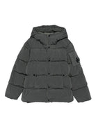 Giubbino per bambino C.P. Company Kids grigio con design trapuntato CUS01EL3C03 60811 C.P.COMPANY KIDS 