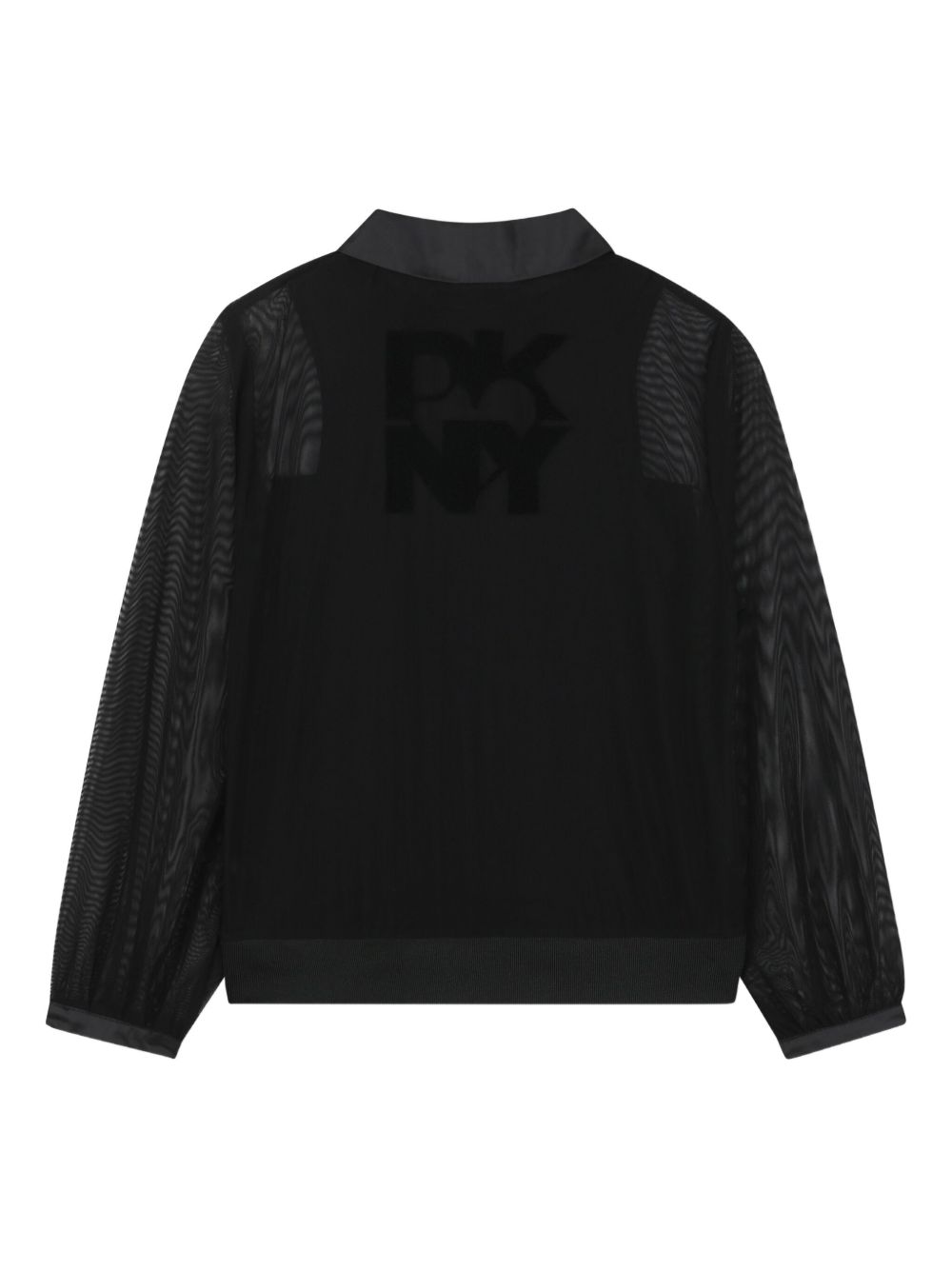 Camicia Utility per bambina Dkny Kids nera con effetto morié D62352 09B DKNY KIDS 