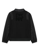 Camicia Utility per bambina Dkny Kids nera con effetto morié D62352 09B DKNY KIDS 