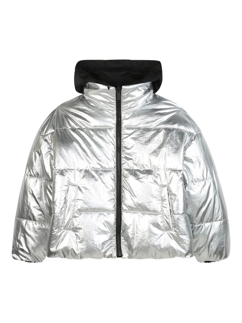 Piumino per bambina Dkny Kids nero con design trapuntato D62381 09B DKNY KIDS 