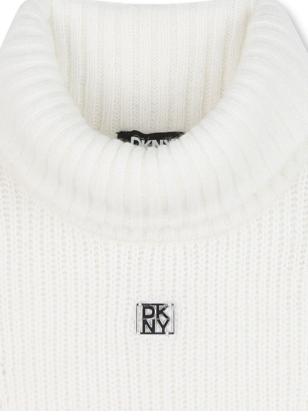 Maglione per bambina Dkny Kids bianco con collo alto D62382 117 DKNY KIDS 