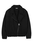 Giubbino per bambina DKNY Kids nero con chiusura frontale con zip D62386 09B DKNY KIDS 