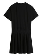 Abito a maniche corte per bambina Dkny Kids nero con logo D62389 09B DKNY KIDS 