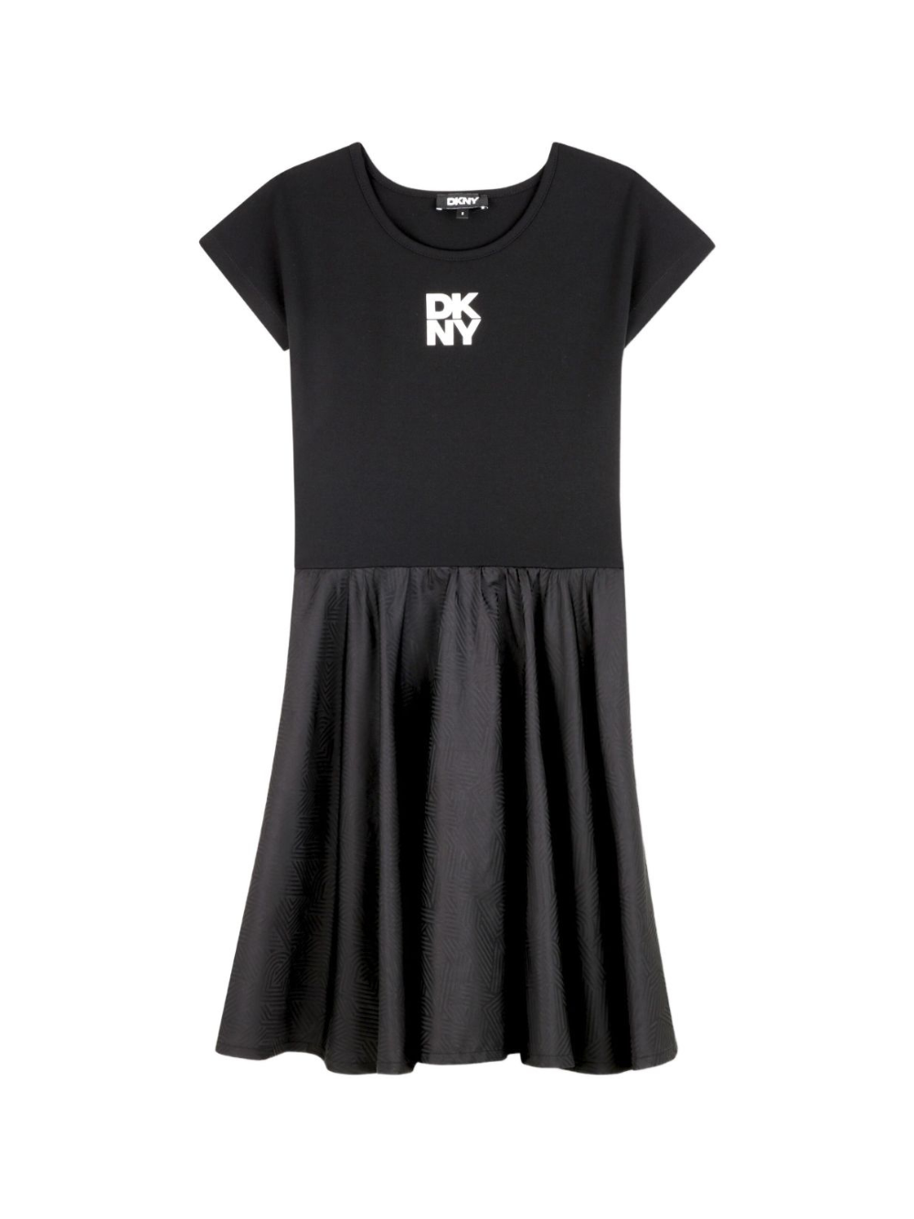 Abito per bambina DKNY Kids nero con dettaglio con logo D62396 09B DKNY KIDS 