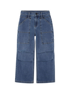 Jeans per bambina DKNY Kids denim con logo ricamato sulla tasca posteriore D62422 Z2A DKNY KIDS 