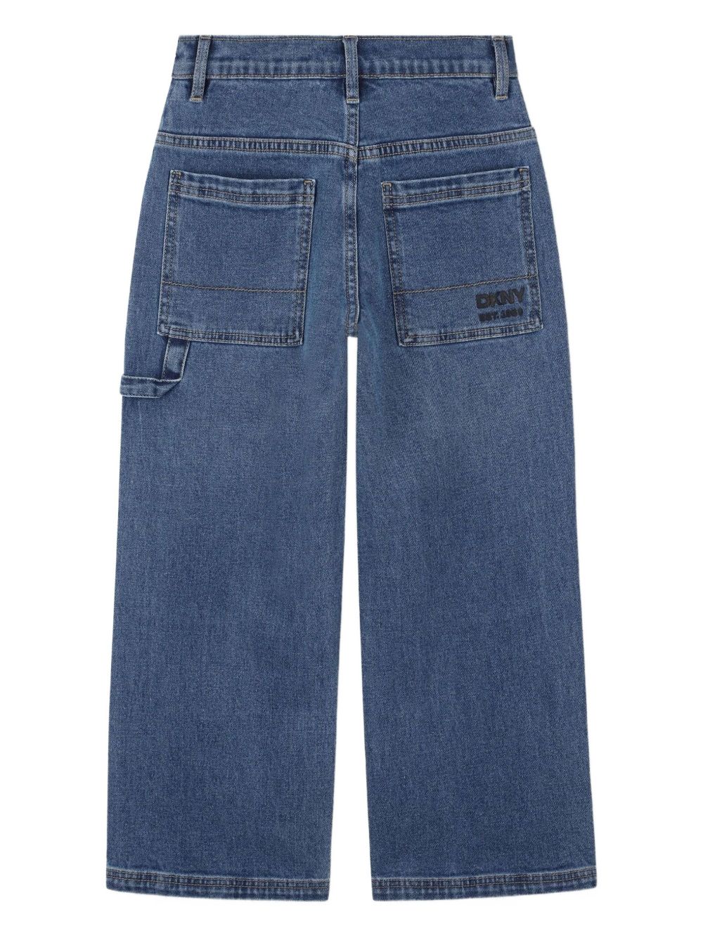 Jeans per bambina DKNY Kids denim con logo ricamato sulla tasca posteriore D62422 Z2A DKNY KIDS 