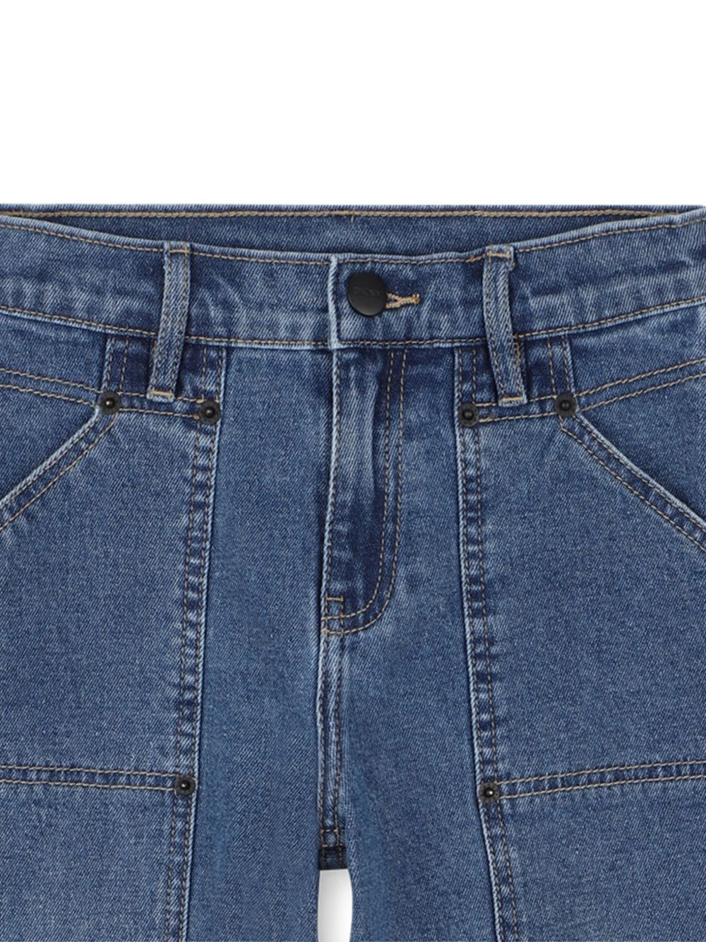 Jeans per bambina DKNY Kids denim con logo ricamato sulla tasca posteriore D62422 Z2A DKNY KIDS 