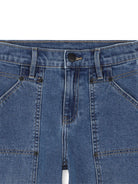Jeans per bambina DKNY Kids denim con logo ricamato sulla tasca posteriore D62422 Z2A DKNY KIDS 