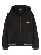 Felpa per bambini Dkny Kids nera con cappuccio e zip D62430 09B DKNY KIDS 