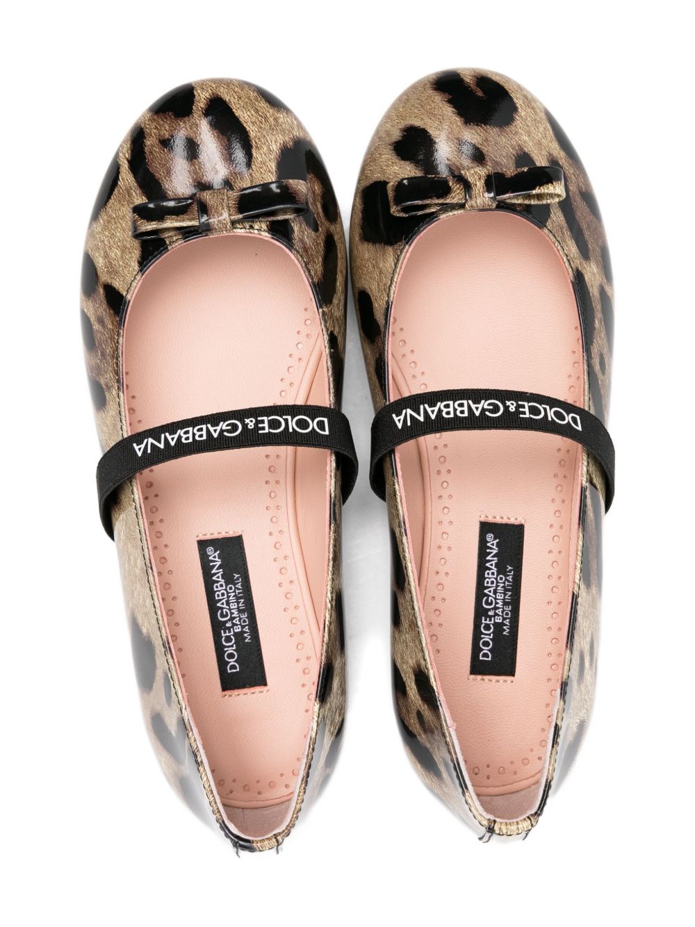 Ballerine per bambina Dolce & Gabbana Kids marrone con stampa leopardata D11294 AM568 HA93M DOLCE & GABBANA KIDS 
