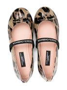 Ballerine per bambina Dolce & Gabbana Kids marrone con stampa leopardata D11294 AM568 HA93M DOLCE & GABBANA KIDS 