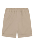 Shorts per bambino Dolce & Gabbana Kids beige con logo posteriore L43Q88 FUFL3 M0208 DOLCE & GABBANA KIDS 