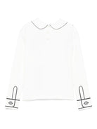 T-shirt per bambina Dolce & Gabbana Kids bianca con stampa a trompe l'oeil L5JTPI G7PGX W0111 DOLCE & GABBANA KIDS 