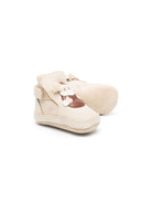 Stivali per neonato Donsje beige con Babbo Natale 1035704 PU007 DONSJE KIDS 