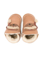 Scarpine per neonati Donsje beige con applicazione orso di Natale 1035707 LE19S DONSJE KIDS 