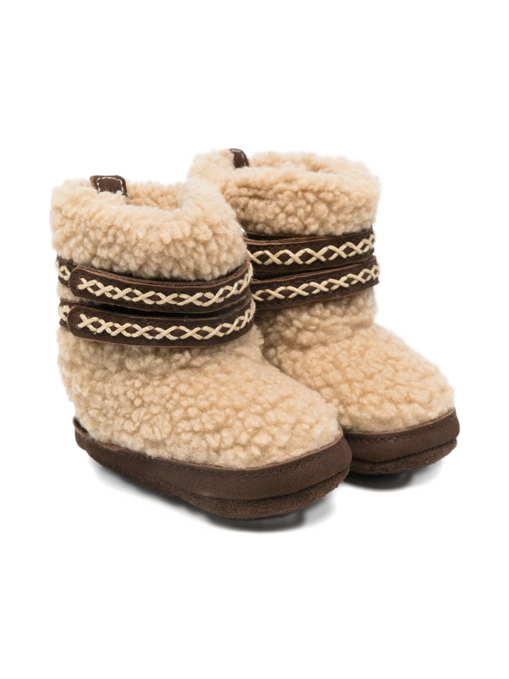 Stivali per neonata Donsje beige con suola in camoscio 1042000 NL113 DONSJE KIDS 