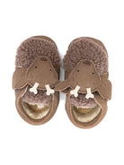 Scarpe da culla per neonati Donsje beige con applicazioni alce 1042104 NL148 DONSJE KIDS 