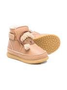 Stivali per neonato Donsje beige con applicazioni orso di Natale 1500105 LE195 DONSJE KIDS 