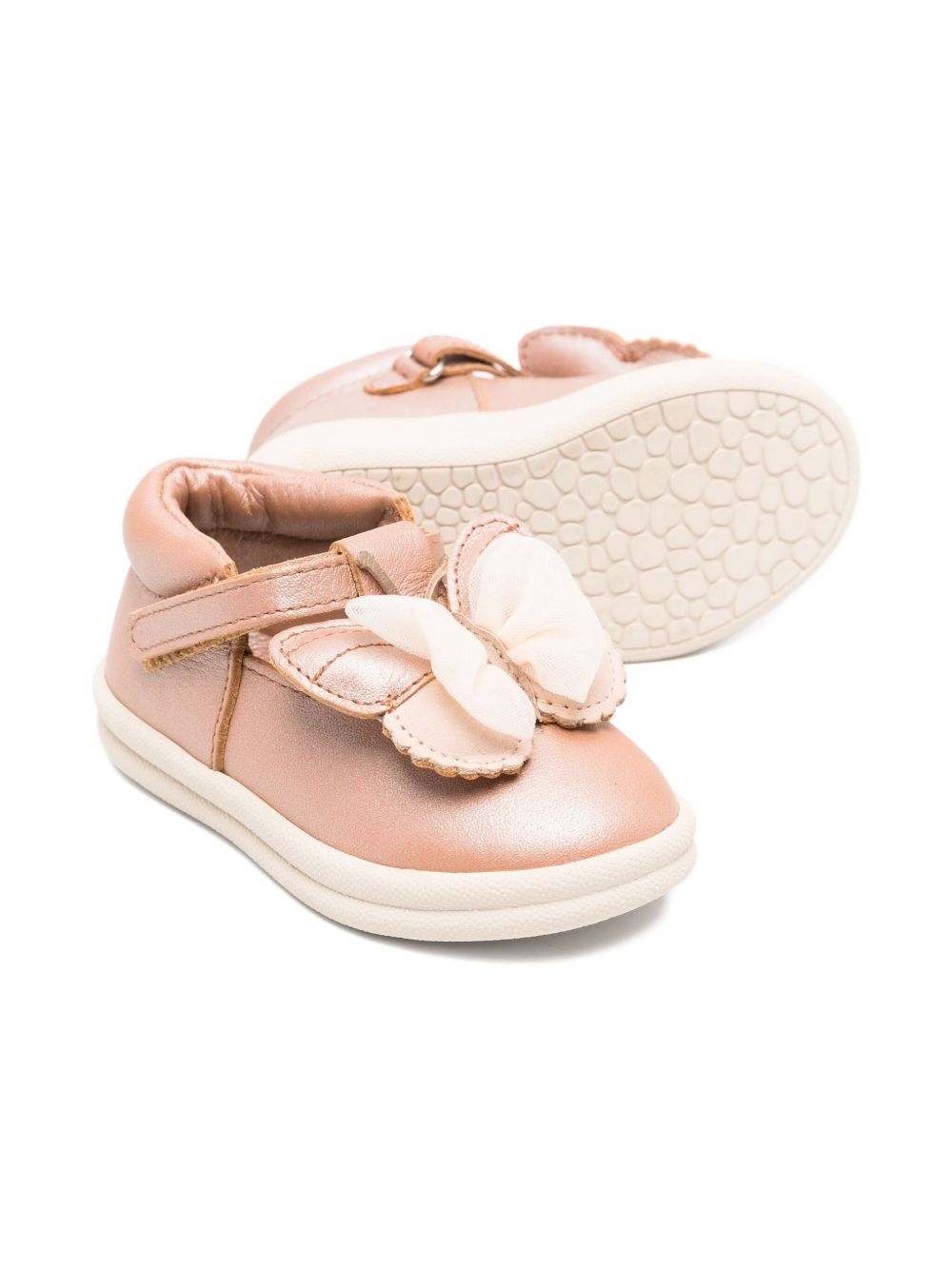 Sneakers per neonata Donsje rosa con decorazioni a farfalla 1503300 LE203 DONSJE KIDS 