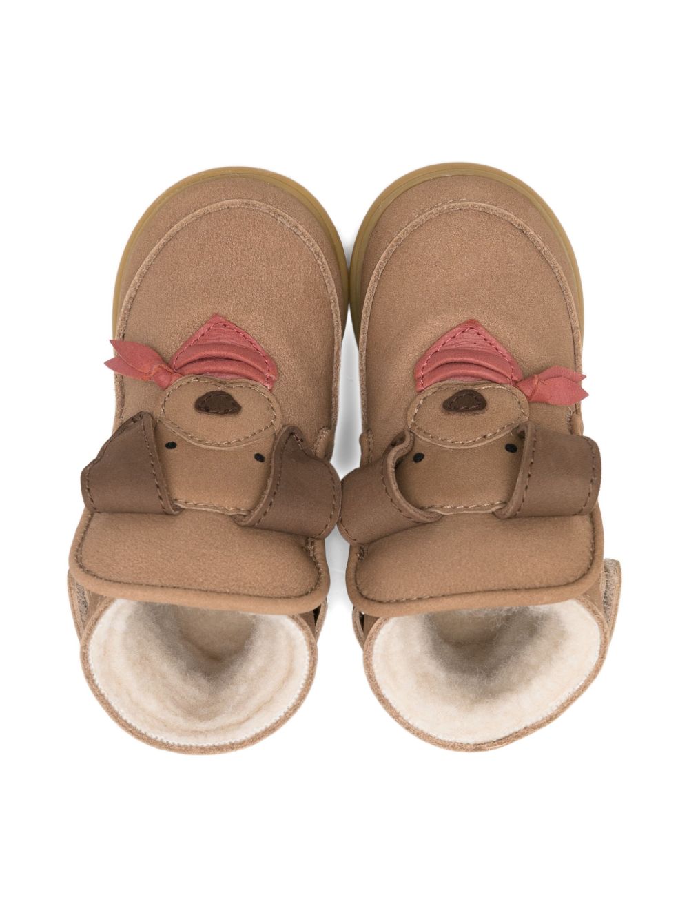 Stivali per neonata Donsje marrone con muso di cane 1504903 NL127 DONSJE KIDS 