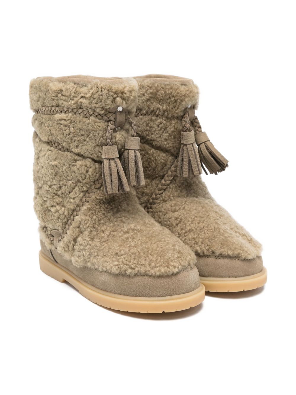 Stivali per bambina Donsje beige con design trapuntato 2031100 CS007 DONSJE KIDS 