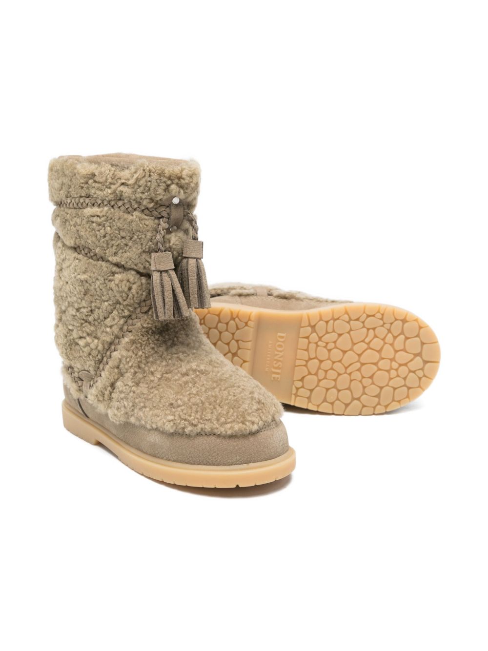 Stivali per bambina Donsje beige con design trapuntato 2031100 CS007 DONSJE KIDS 