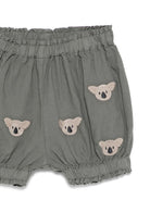 Pantaloncini per neonato Donsje Carson grigio con ricamo all-over 3029804 00062 DONSJE KIDS 