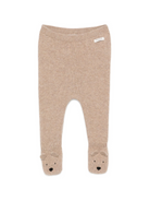 Pantaloni per neonato Donsje beige con applicazioni con facce d'orso 3039101 00176 DONSJE KIDS 