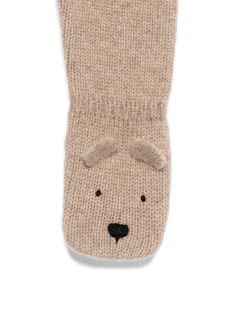 Pantaloni per neonato Donsje beige con applicazioni con facce d'orso 3039101 00176 DONSJE KIDS 
