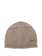 Berretto per neonato Donsje beige con logo ricamato 3039500 00021 DONSJE KIDS 