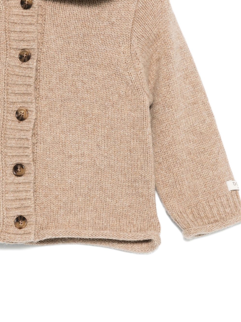 Cardigan per neonato Donsje beige con scollo a V 3039601 00176 DONSJE KIDS 
