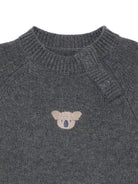 Maglione per neonato Donsje grigio con ricamo koala 3040204 00146 DONSJE KIDS 