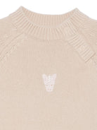 Maglione per neonati Donsje beige con ricamo unicorno 3040205 00037 DONSJE KIDS 