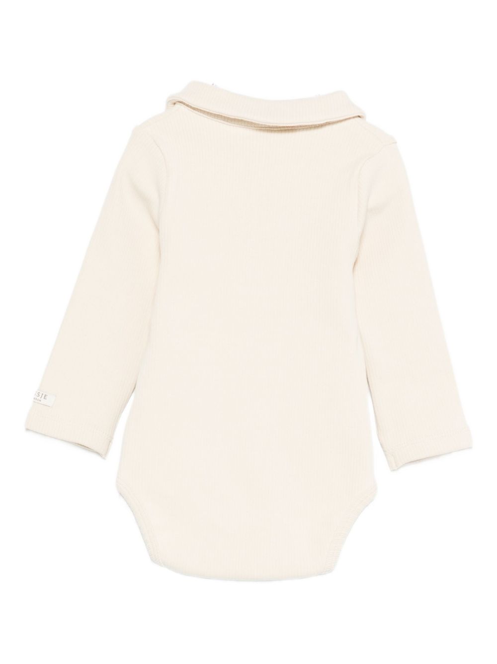 Tutina per neonati Donsje beige con ricamo biscotto sul davanti 3042501 00004 DONSJE KIDS 
