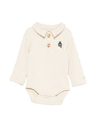 Tutina per neonato Donsje beige con ricamo pupazzo di neve 3042502 00004 DONSJE KIDS 