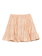 Gonna per bambina Donsje beige con motivo a balze a strati 4099900 00018 DONSJE KIDS 