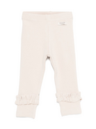 Pantaloni Marit per neonata DONSJE beige con ruches 4100100NB 00037 DONSJE KIDS 