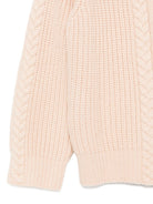 Cardigan per bambina Donsje beige con bottoni e motivo a trecce 4101000 00099 DONSJE KIDS 