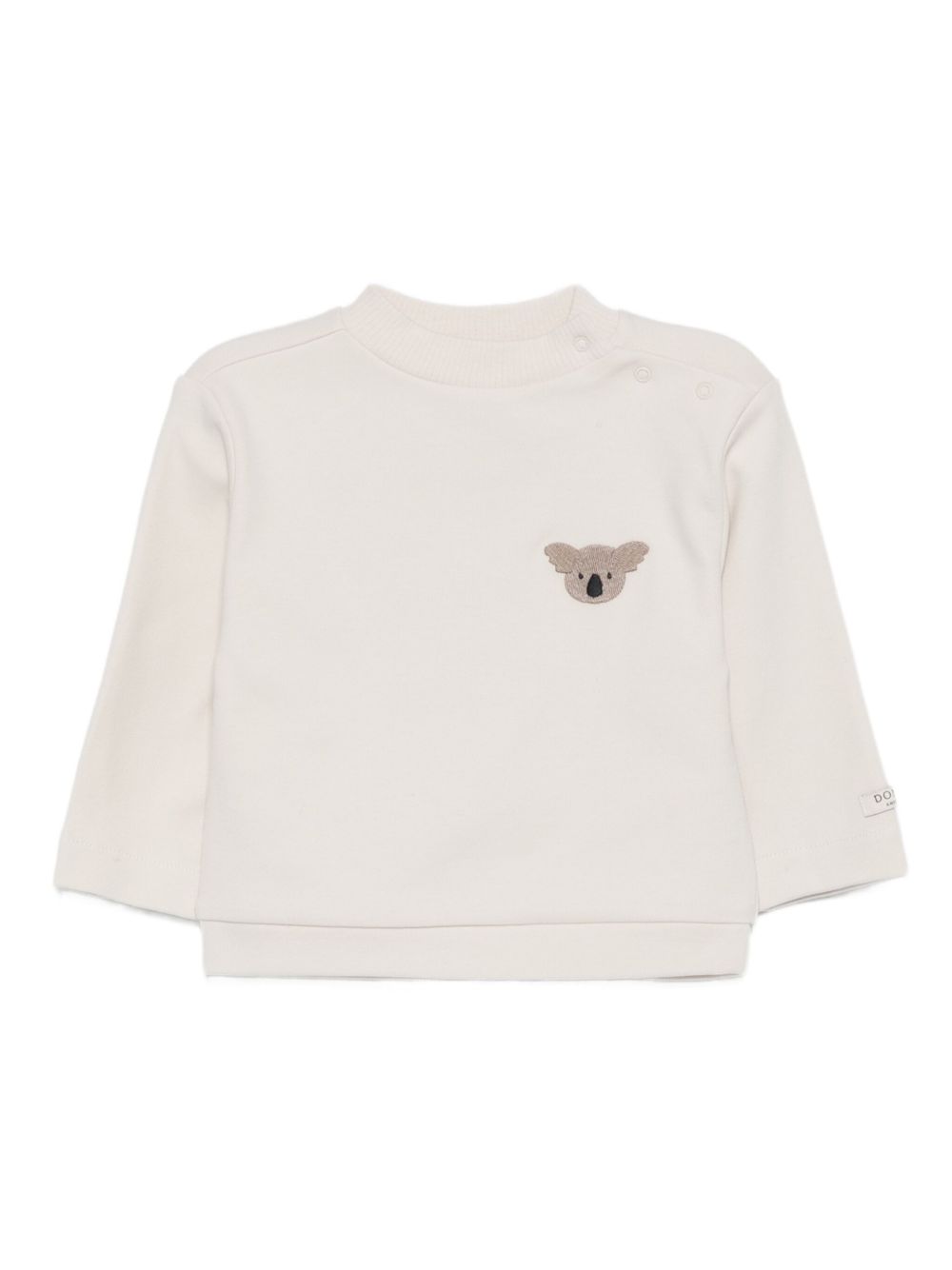 Felpa per bambini Donsje bianco con ricamo koala 4101902 00133 DONSJE KIDS 