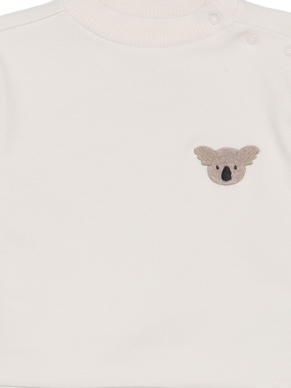 Felpa per bambini Donsje bianco con ricamo koala 4101902 00133 DONSJE KIDS 