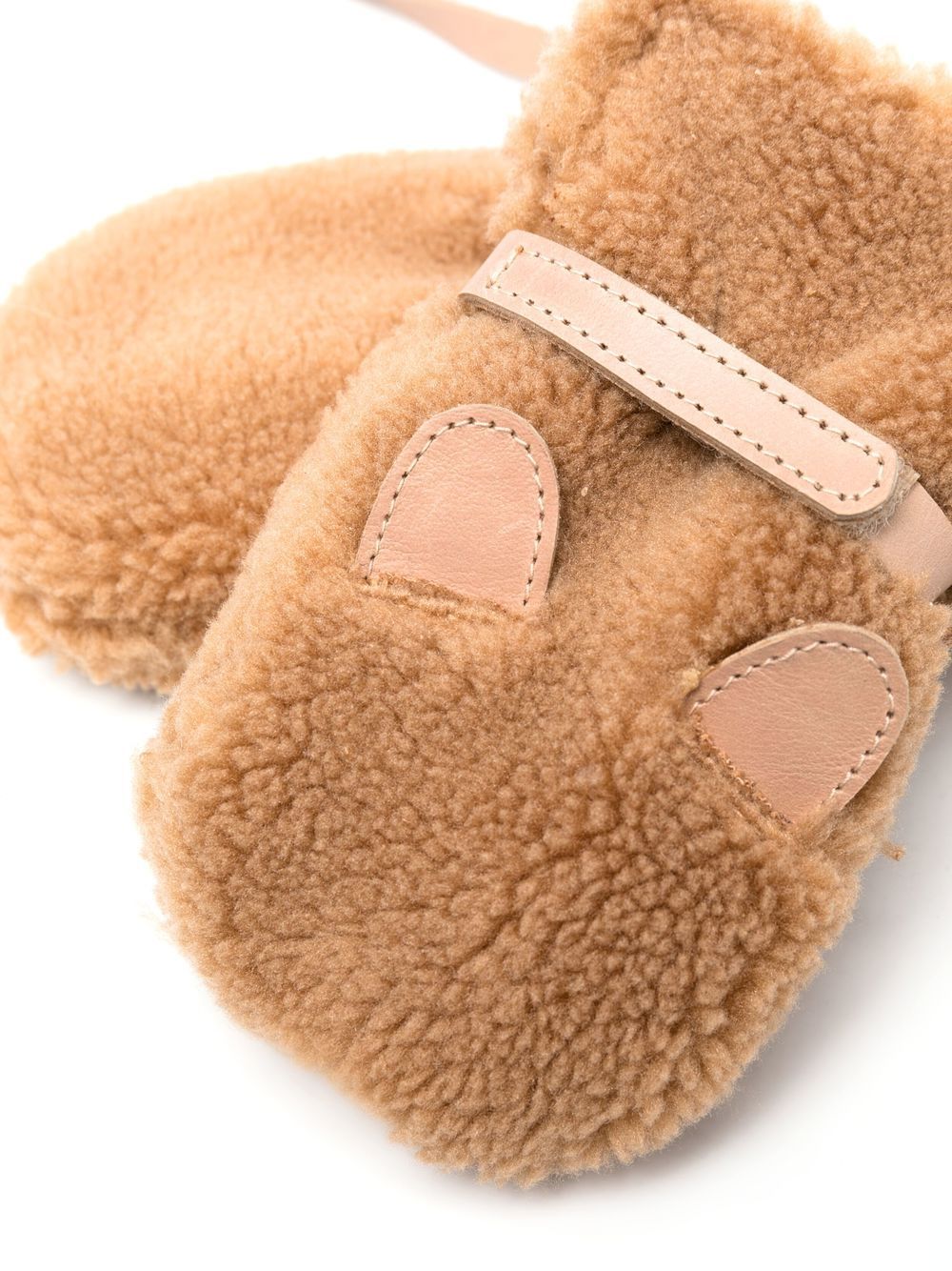 Muffole per neonati Donsje beige con dettaglio shearling 6023102 CF006 DONSJE KIDS 