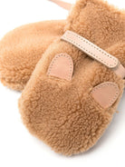 Muffole per neonati Donsje beige con dettaglio shearling 6023102 CF006 DONSJE KIDS 