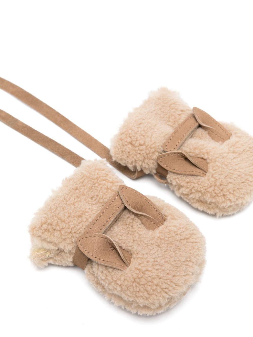 Guanti Richy Fluffy Bunny per neonata Donsje marrone con design in pelliccia 6023107 CF005 DONSJE KIDS 