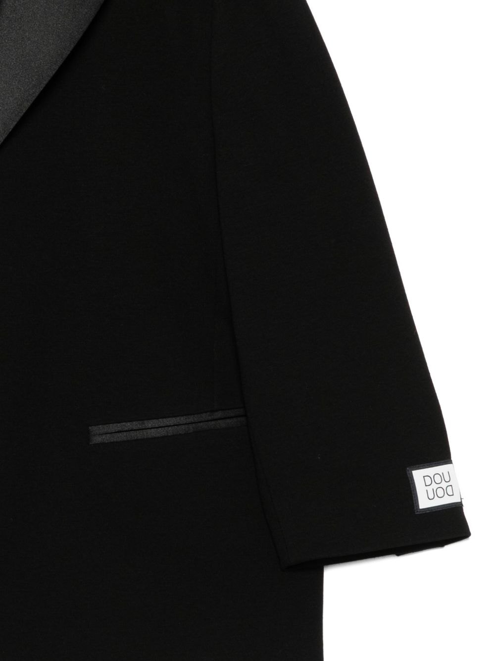 Blazer per bambina Douuod Kids nero a tre bottoni con revers classici DX2A34 J0371 930 DOUUOD KIDS 