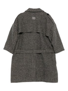 Cappotto per bambina Douuod Kids marrone con motivo a quadri DX2P50 E0232 929BG DOUUOD KIDS 