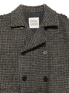 Cappotto per bambina Douuod Kids marrone con motivo a quadri DX2P50 E0232 929BG DOUUOD KIDS 